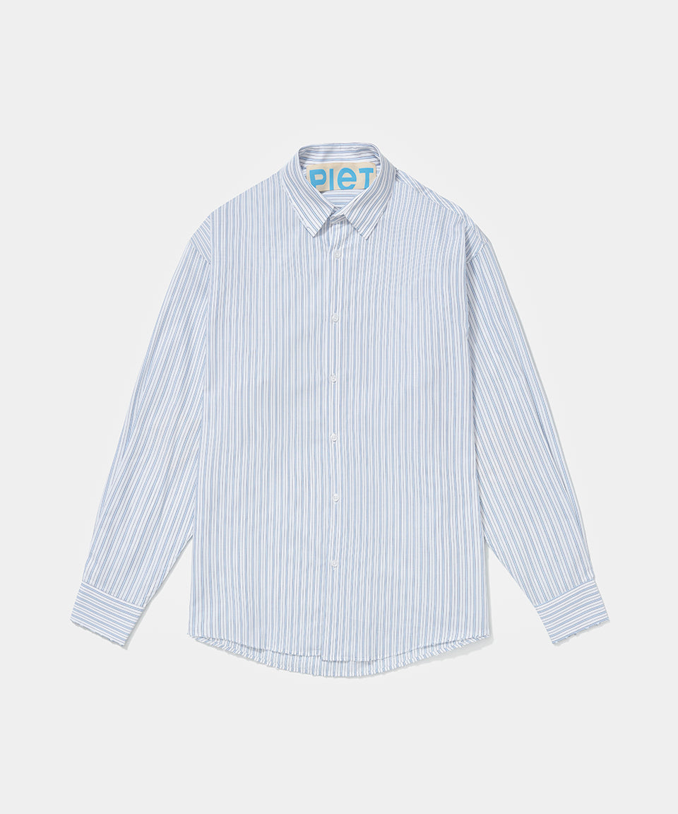 Cotton Striped Long Sleeve Shirt