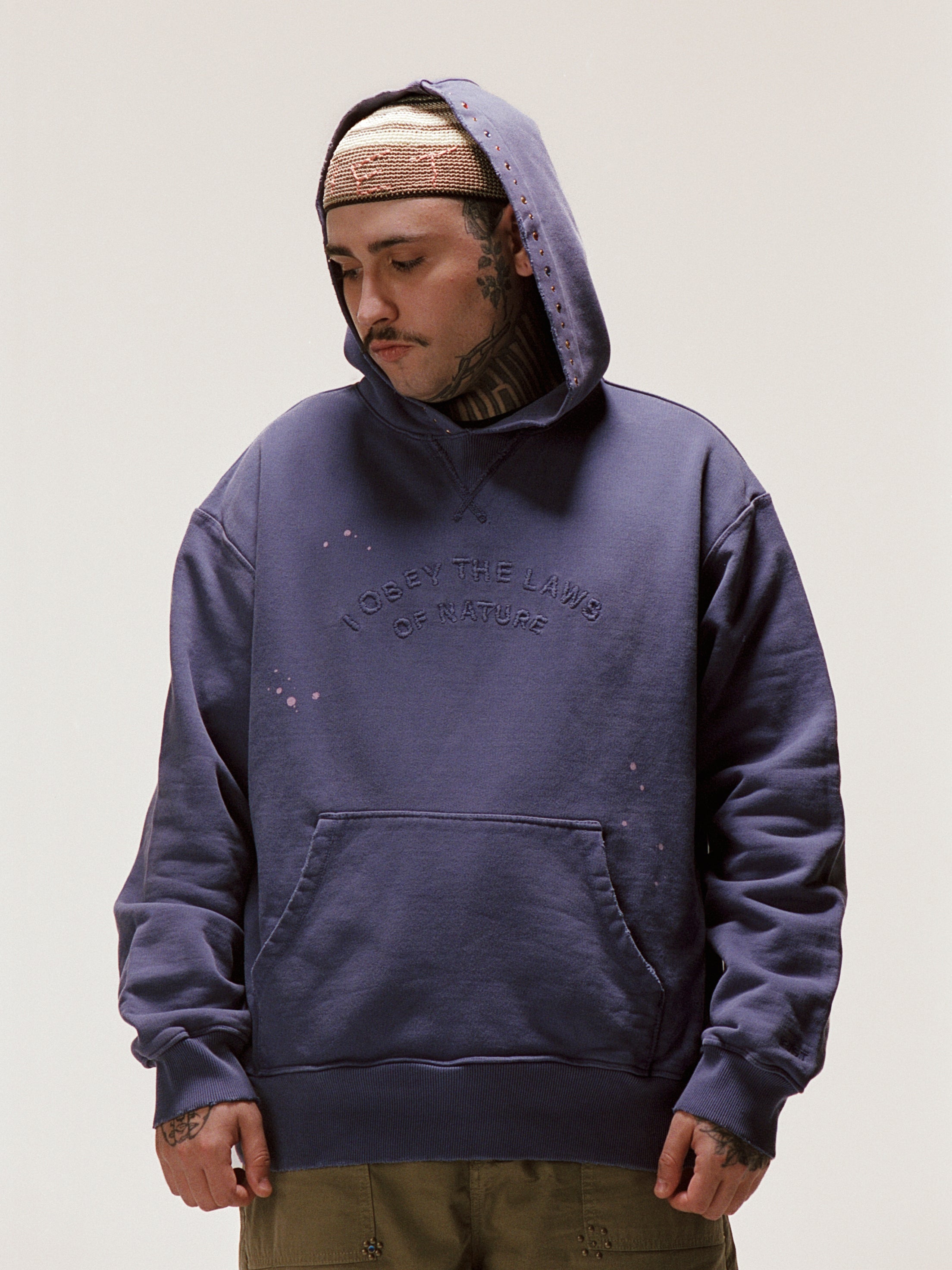 Gems Faded Hoodie 600GSM - Purple