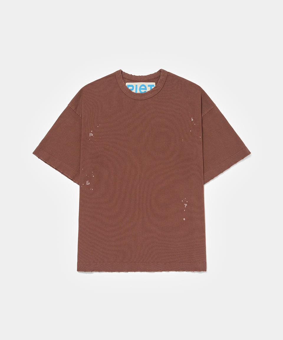 Splatter T-shirt - Brown