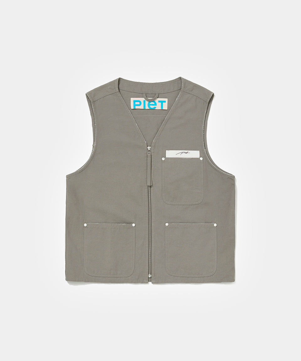 Organic Cotton Vest - Olive