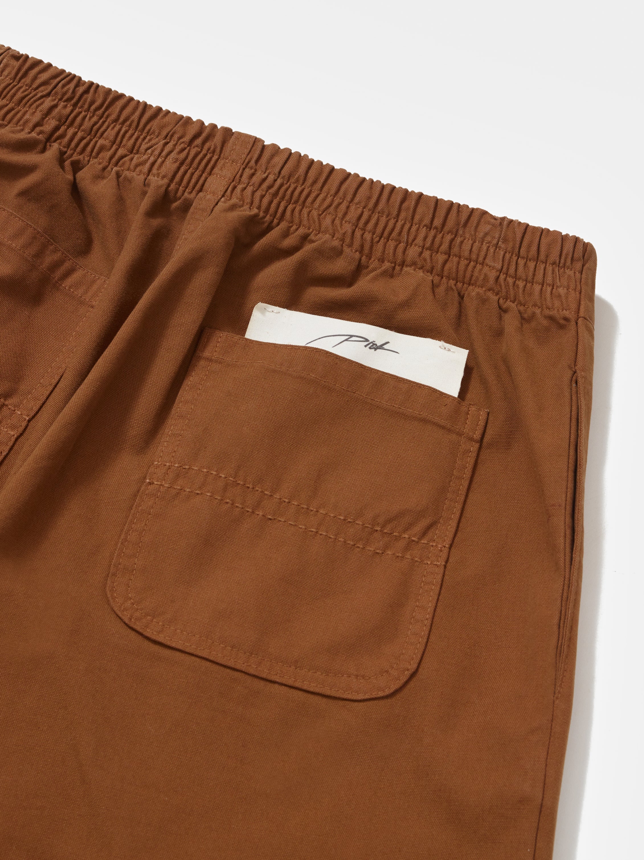 Cotton Twill Trousers Brown